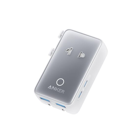 Anker Nano Reiseadapter Weltweit, Universal Reiseadapter mit USBx 4, 2X USB C, 2X USB A und 1x AC, Steckdosenadapter für Deutschland USA England, einsetzbar in über 200 Ländern, ideal für Reisen