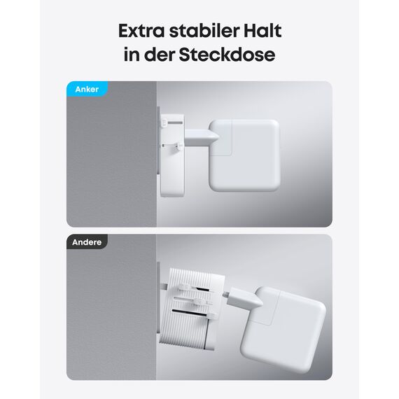 Anker Nano Reiseadapter Weltweit, Universal Reiseadapter mit USBx 4, 2X USB C, 2X USB A und 1x AC, Steckdosenadapter für Deutschland USA England, einsetzbar in über 200 Ländern, ideal für Reisen