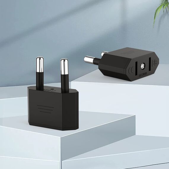 VIEVRE Universal Reiseadapter EU auf US/China/Japan/Kanada/Mexiko - 2 Stecker für Deutschland mit Adapter für Geräte