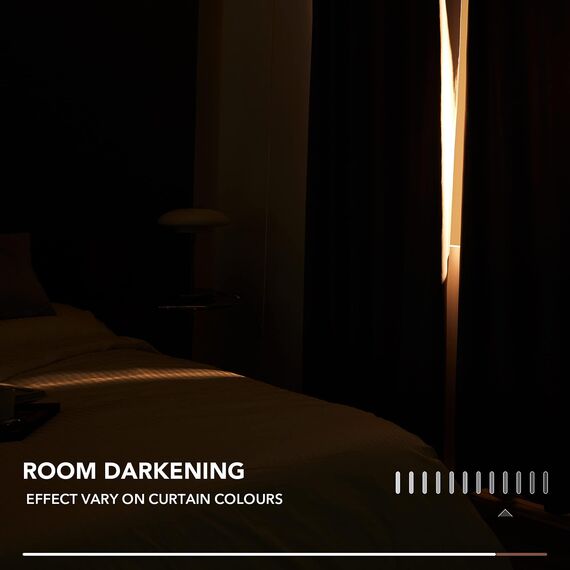 Deconovo Vorhänge mit Schlaufen Verdunklungsvorhänge 2er Set H175 x B140 cm Gardinen Blickdicht Wohnzimmer Curtains mit ösen Verdunkelung Dunkelgrau