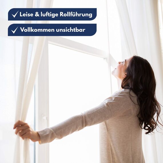 NEUFELD® 120 Gardinenröllchen für Innenlauf Schienen (inkl. 6 Feststeller) I Waschfeste Vorhangrollen I Gardinenhaken Gleiter [8mm Standardgröße] (120)