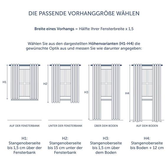 Blumtal Verdunklungsvorhänge 2er Set - Thermovorhang Hitzeschutz - Vorhang Blickdicht mit Ösen - Gardinenschals mit Schlaufen - Lärmschutzvorhang-Gardinen 175x140cm - Vorhänge Grau