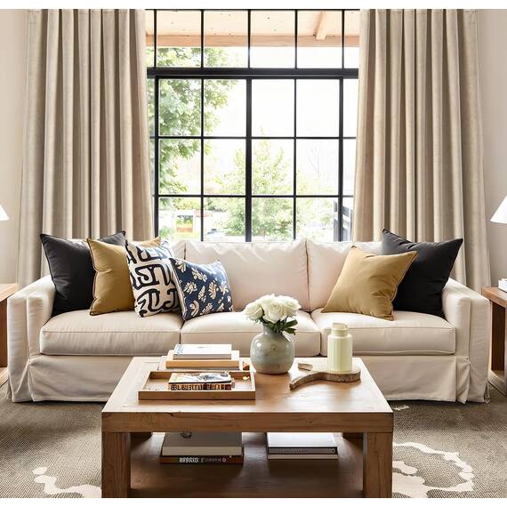 MIULEE Beige Samtvorhang Ösen 2er Set 140X160, Blickdichte Vorhänge Samt Kurz für Schlafzimmer Wohnzimmer, Wunderschön Weich Vorhang Verdunkelung Velvet Curtains, Verdunkelnd Samt Gardinen Blickdicht