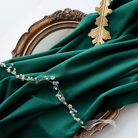 MIULEE Grün Samtvorhang Ösen 2er Set 140X215, Blickdichte Vorhänge Samt für Deko Schlafzimmer Wohnzimmer, Wunderschön Weich Vorhang Verdunkelung Velvet Curtains, Verdunkelnd Samt Gardinen Blickdicht