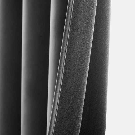 MIULEE Grau Samtvorhang Ösen 2er Set 140X280, Blickdichte Vorhänge Samt für Deko Schlafzimmer Wohnzimmer, Wunderschön Weich Vorhang Verdunkelung Velvet Curtains, Verdunkelnd Samt Gardinen Blickdicht