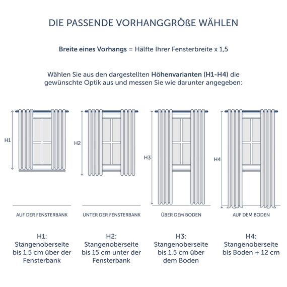 Blumtal Verdunklungsvorhänge 2er Set - Thermovorhang Hitzeschutz - Vorhang Blickdicht mit Ösen - Gardinenschals mit Schlaufen - Lärmschutzvorhang-Gardinen 145x140cm - Schlaufenschal - Gardine Grau