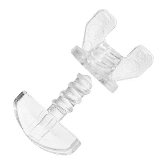 Gardinen Feststeller, 12 Stück, Transparent, Hartplastik, für min. 10 x 6 mm Laufkammern, Stopper für Schienensysteme mit Innenläufen, Zwischenfeststeller, Endstopfen, Endfeststeller Gardinenschiene
