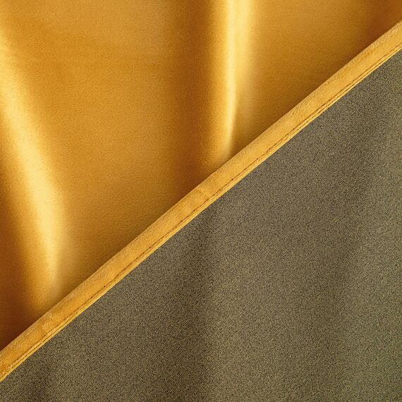 Woaboy Samtvorhänge Verdunkelungsvorhang Gardinen Samt mit Ösen Blickdicht für Wohnzimmer Blackout Curtains Thermovorhang Schalldämmend Schlafzimmer 2er Set 140x225cm (B x H) Gelb