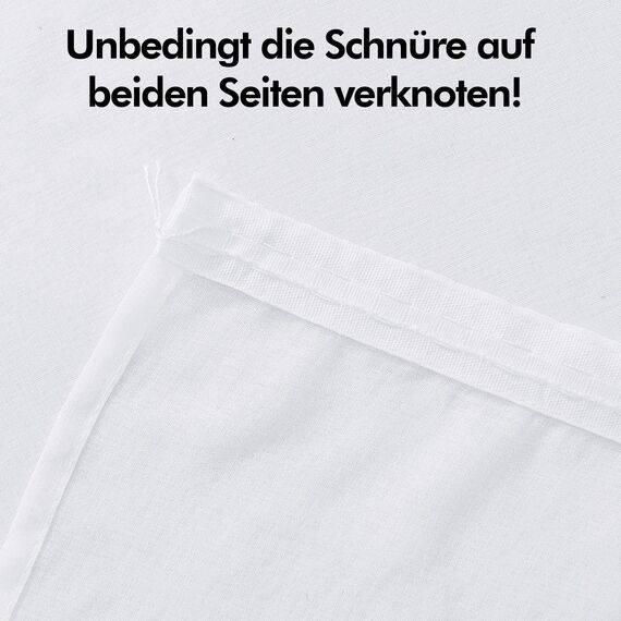 Deconovo Gardinen Transparent Vorhänge mit Kräuselband für Schienensystem Jalousien Wohnzimmer Leinenoptik 245x140 cm(HöhexBreite), Weiß, 2er Set
