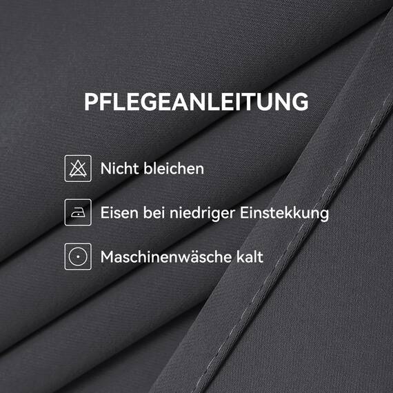 CUCRAF Verdunklungsvorhänge Thermovorhang Kälteschutz 2er Set H183 x B117cm Vorhänge mit Ösen Grau Vorhang Blickdicht Weich und Langlebig Schallschutz Vorhang für Schlafzimmer Wohnzimmer