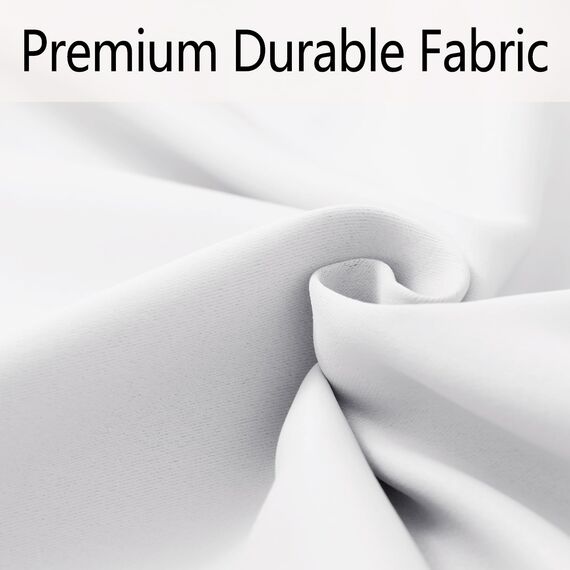 DWCN Verdunklungsvorhänge mit Ösen Blickdicht Vorhänge mit Raffhalter 2 Stücke Thermovorhang Kälteschutz Gardinen Wohnzimmer Schlafzimmer Wärmeisolierend,Grau Weiß,H145 x B140 cm (2er Pack)