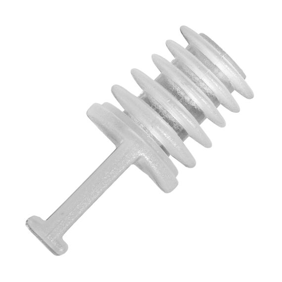 Gardinen Endfeststeller, 24 Stück, Transparent, Kunststoff, für 5 - 10 mm Nutbreite oder min. 8 x 8 mm Laufkammer, Endstopfen für Schienensystem mit Innenlauf, Endfeststeller Stopper Gardine Schiene