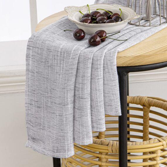 MIULEE Leinen Gardinen Vorhänge mit Kräuselband Weiss Gardine Vorhang Leinenoptik kräuselband Wohnzimmer Modern Voile Schienensystem Schlafzimmer 2er Set 140x300 cm Weiß Grau