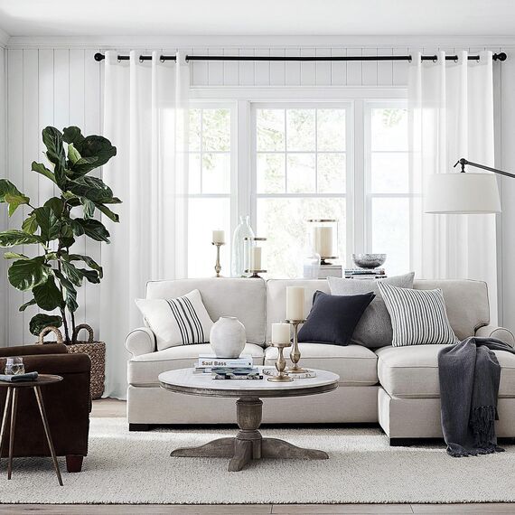 Topfinel 1 Stücke Gardinen Weiß mit ösen Wohnzimmer Sheer Curtains Living Room Semi Transparent Vorhang Fertig Vorhänge Weiss Halbtransparent für Balkontür & Schiebetür Schlaufengardinen 300x220