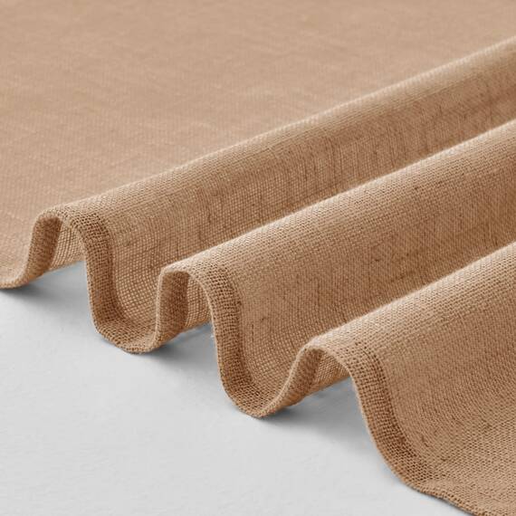 MIULEE Gardinen Vorhänge mit ösen Voile Vorhang kurz Modern Leinenoptik Halbtransparent Ösenvorhang für Wohnzimmer Kinderzimmer Raumteiler 2er Set Braun 145x140 cm