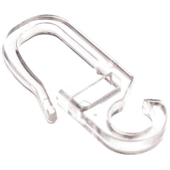 Gardinia Gardinenringe für Gardinenstangen mit 20 mm Durchmesser, Inklusive Gleiteinlage und Faltenlegehaken, 10 Stück, Serie Chicago, Breite 4 mm, Metall, Titan, 3.4 x 3.4 x 0.021 cm, 10011159
