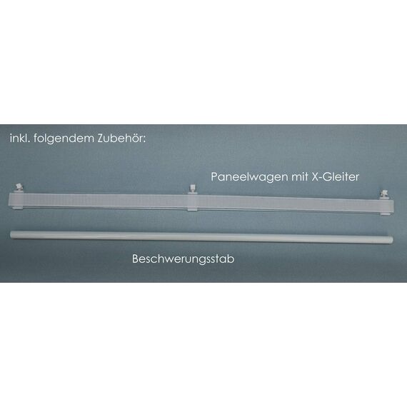 heimtexland ® Schiebevorhang Struktur Schiebegardine Fest Appretur inkl. Zubehör Flächenvorhang 60x245 cm Petrol Türkis Typ593