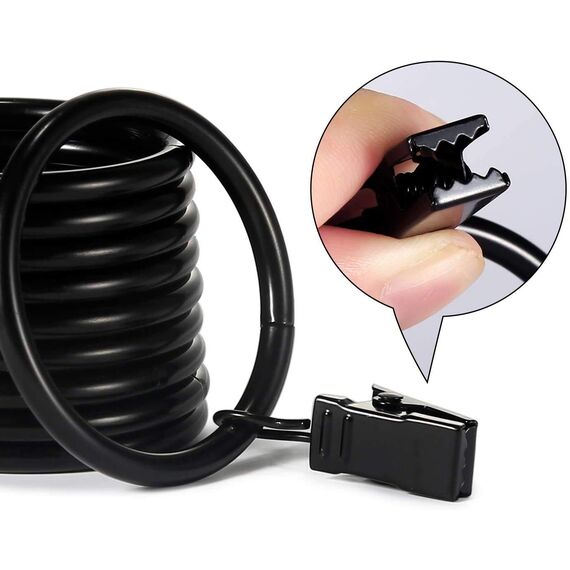 40 Stück Gardinenringe Vorhangringe, Vorhang Clip Gardinenstange 35mm Vorhang Clips mit Clip Duschvorhang Metallklammern für Vorhänge und Gardinenstangen, Black