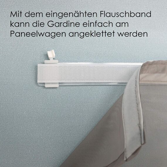 heimtexland ® Schiebevorhang Struktur Schiebegardine Fest Appretur inkl. Zubehör Flächenvorhang 60x245 cm Aubergine Lila Typ593