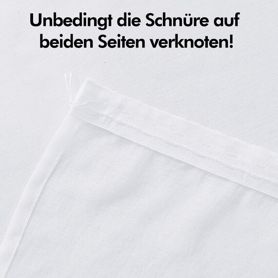 Deconovo Vorhang mit Kräuselband Wohnzimmer Stores Schal Transparent Gardinen für Schiene Schlafzimmer Leinenoptik, 229x140 cm(HöhexBreite), Weiß, 2er Set