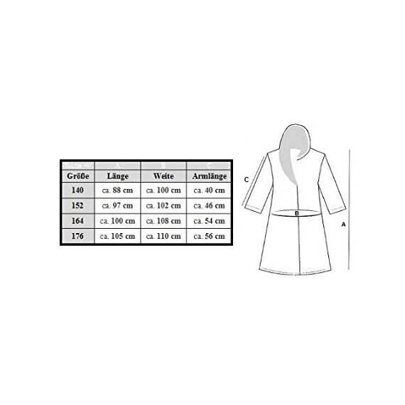 VIELE FARBEN - Kinder Bademantel Kuschel Soft Fleece Microfaser mit Kaputze & Taschen Jungen, Mädchen (164, Weiss) // Home-Impression