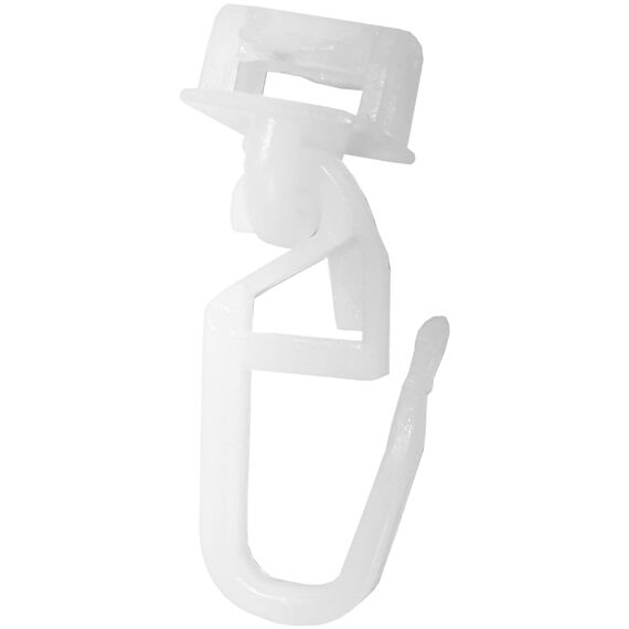 Bestlivings Klickgleiter (50er Pack) für Kunststoff- & Aluminiumschienen - 100% Kunststoff - Faltenleghaken Faltengleiter in versch. Ausführungen
