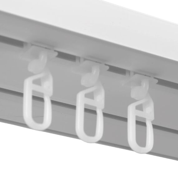 Bestlivings Klickgleiter (50er Pack) für Kunststoff- & Aluminiumschienen - 100% Kunststoff - Faltenleghaken Faltengleiter in versch. Ausführungen
