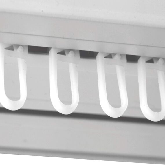 Bestlivings 50 Stück Vorhanggleiter 11x10mm für Vorhangschiene, Universal Gardinenrollen Innenlaufrollen für alle gängigen Gardinenschienen