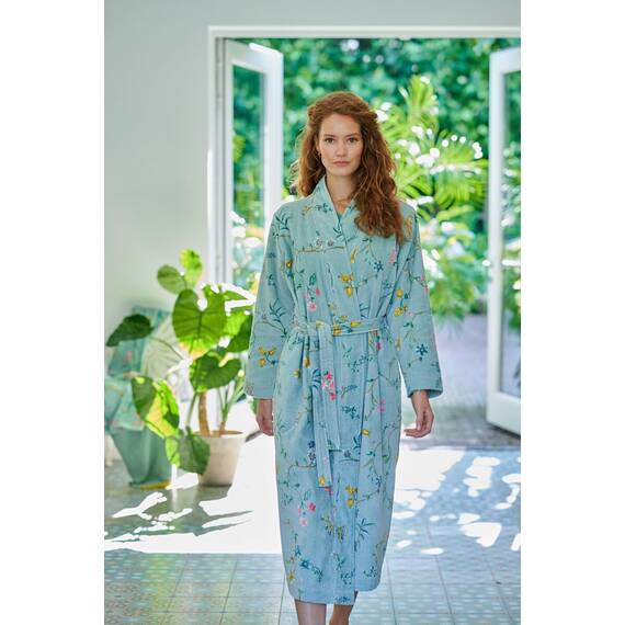 Pip Studio Bademantel Les Fleurs Blau M