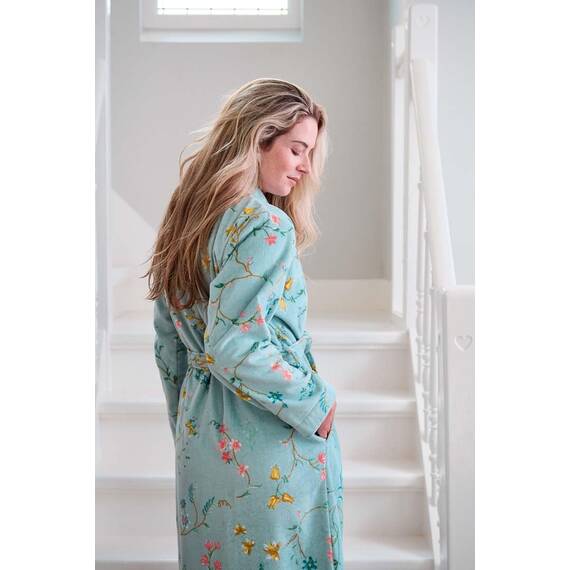 Pip Studio Bademantel Les Fleurs Blau XXL