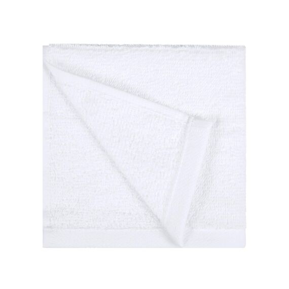 Amazon Basics Waschlappen Set, 100% Baumwolle Extra Saugfähig Schnelltrocknend, 30 x 30 cm, Weiß, 12er-Pack