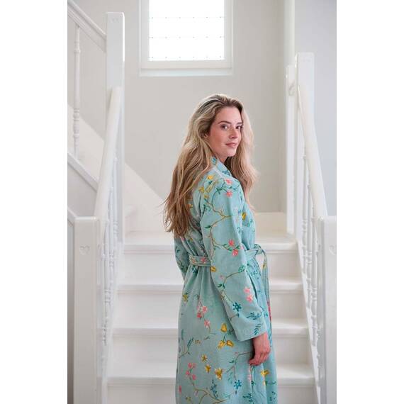 Pip Studio Bademantel Les Fleurs Blau M
