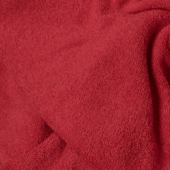 Kt KILOtela Frottee-Stoff, Baumwolle, Handtücher, Baby-Accessoires, Bademäntel, 100 cm Länge x 160 cm Breite, Rot – 1 Meter