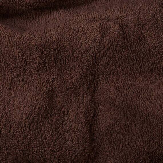 Kt KILOtela Frottee-Stoff, Baumwolle, Handtücher, Baby-Accessoires, Bademäntel, 100 cm Länge x 160 cm Breite, Schokoladenbraun - 1 Meter
