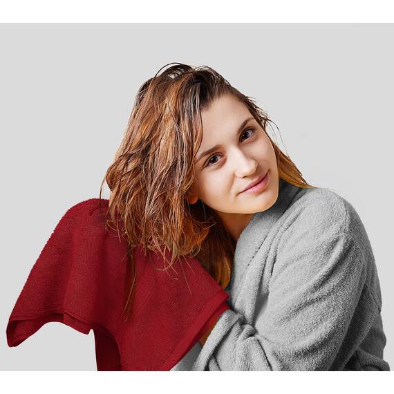 Utopia Towels 8-teiliges Premium-Handtuch-Set, 2 Badetücher, 2 Handtücher und 4 Waschlappen, 600 g/m², 100% ringgesponnene Baumwolle, Fitnessstudio, Hotel und Spa (rot)