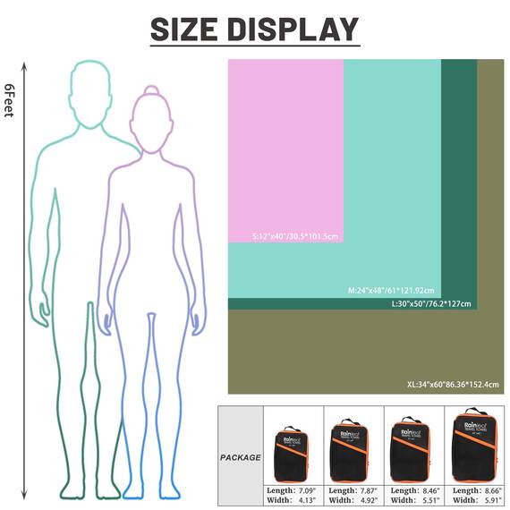 Rainleaf Camp Handtuch Mikrofaser Handtuch trockenen Tuch-Spielraum-Tuch-Schwimmen Handtuch Schnell trocknendes Tuch Backpacking Handtuch saugfähiges Tuch 34''x60 '' Blau