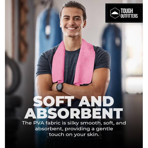 Tough Outfitters Schnell trocknendes Handtuch, Reisehandtuch, leicht, kompakte Mikrofaser-Handtücher für Körper, Camping, Schwimmen, Strand, Rucksackreisen, schnelltrocknend für Schwimmer