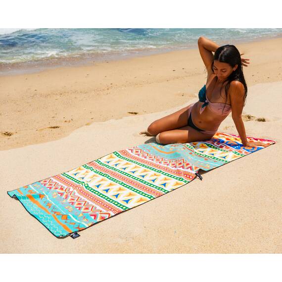 Elite Trend Mikrofaser-Strandtuch für Erwachsene mit Tasche, extra groß, 198,1 x 88,9 cm, leicht, sandfrei, schnell trocknend, Handtuch für Reisen, Schwimmen, Yoga, Camping (Bella)