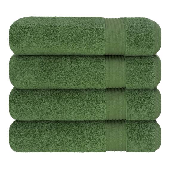 Cotton Paradise Badetücher für Badezimmer, 100% Baumwolle, 4-teiliges türkisches Badetuch-Set, weiche Plüschhandtücher, Clearance Badezimmer-Set, salbeigrün Badetücher