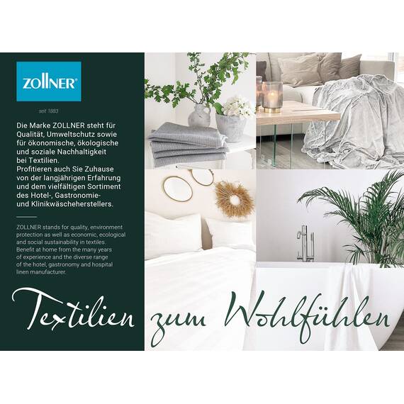 ZOLLNER 10er Set Gästehandtücher - weiche und saugstarke Handtücher - waschbar bis 95°C - Baumwolle - 30x50 cm in braun