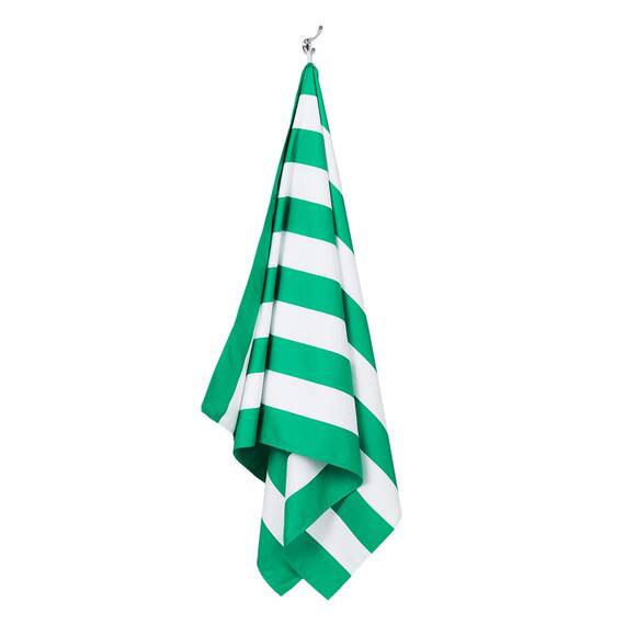 Dock & Bay Strandhandtuch - Schnell trocknende Mikrofaser, ohne Sand - Kompakt, Leicht - 100% recycelt - Inklusive Beutel - Cabana - Cancun Green, Extra Large (200x90cm, 78x35)