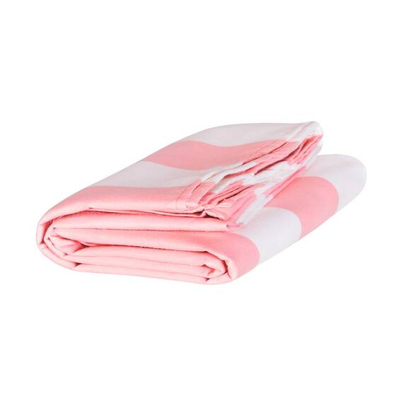 Dock & Bay Strandhandtuch - Schnell trocknende Mikrofaser, ohne Sand - Kompakt, Leicht - 100% recycelt - Inklusive Beutel - Cabana Light - Malibu Pink, Extra Large (200x90cm, 78x35)