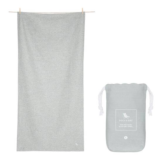 Dock & Bay Strandhandtuch - Schnell trocknende Mikrofaser, ohne Sand - Kompakt, Leicht - 100% recycelt - Inklusive Beutel - Essential - Set of 4, Large (160x90cm, 63x35)