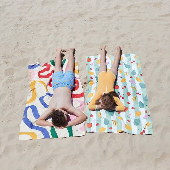 Dock & Bay Handtuch für den Strand mit schnellem Trocknungseffekt, sandabweisend, kompakt und leicht, aus 100 % recycelten Materialien, inklusive Tasche, Größe L (160 x 90 cm)