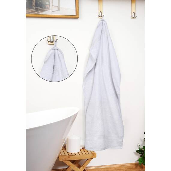 Utopia Towels - 2er-Pack Badetücher Set Premium 100% ringgesponnene Baumwolle 69 x 137 cm Handtücher, sehr saugfähig, weiches Gefühl Duschtücher (Weiß)
