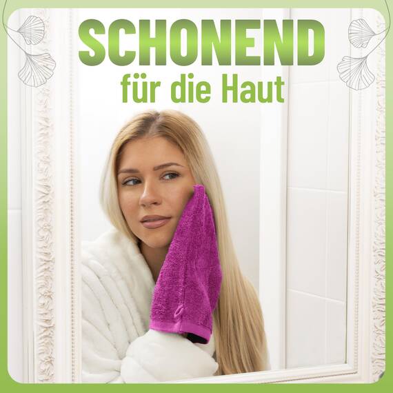 NatureMark 10x Waschhandschuhe aus Frottee 100% Baumwolle – Weich und Robust, Ideal für die tägliche Pflege und Gäste – Pink, 15x21 cm