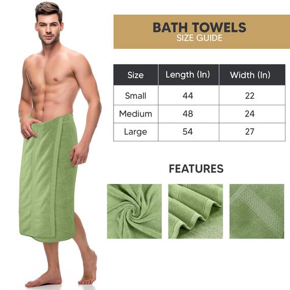 Utopia Towels - 4er-Pack Badetücher Set Premium 100% ringgesponnene Baumwolle 69 x 137 cm Handtücher, sehr saugfähig, weiches Gefühl Duschtücher (Salbeigrün)