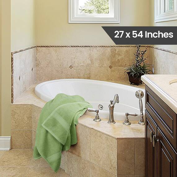 Utopia Towels - 4er-Pack Badetücher Set Premium 100% ringgesponnene Baumwolle 69 x 137 cm Handtücher, sehr saugfähig, weiches Gefühl Duschtücher (Salbeigrün)