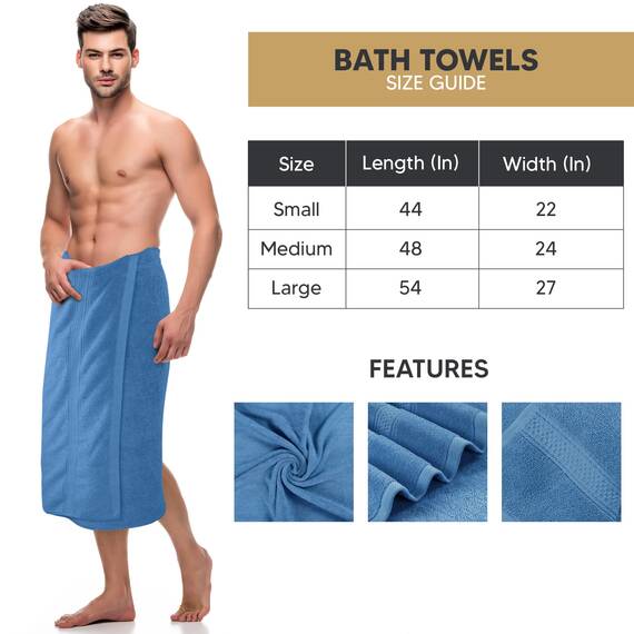 Utopia Towels - 4er-Pack Badetücher Set Premium 100% ringgesponnene Baumwolle 69 x 137 cm Handtücher, sehr saugfähig, weiches Gefühl Duschtücher (Elektroblau)