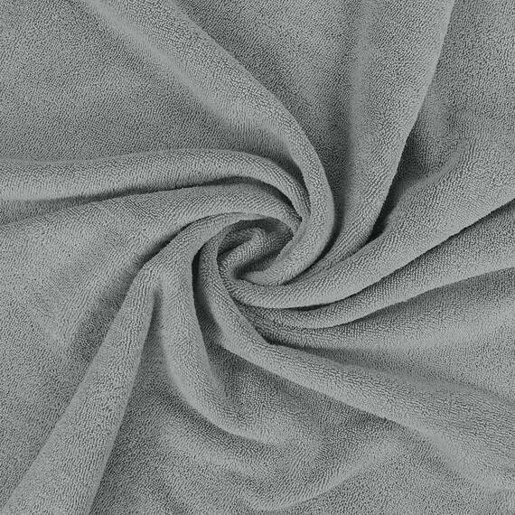 Utopia Towels - 2er Badetücher Groß aus Baumwolle mit Aufhänger, Saunatücher,Badehandtücher Groß, Handtücher 90 x 180 cm (Kühles Grau)